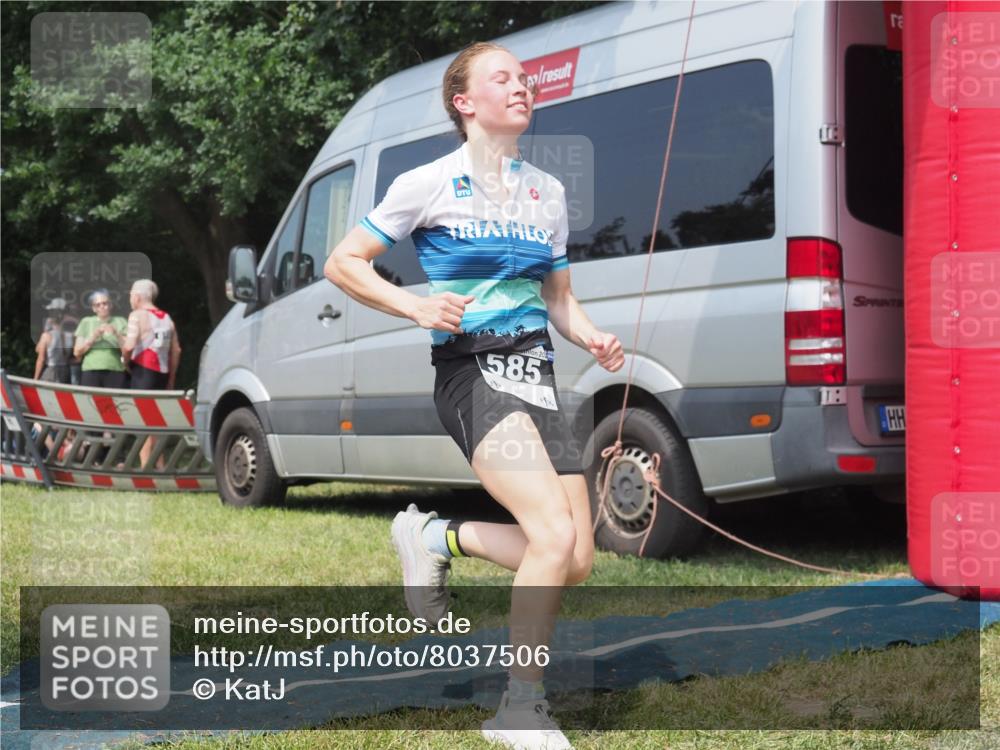 15.06.2025 - 27. Vierlanden-Triathlon KatJ http://msf.ph/oto/8037506 15.06.2025 11:28:08 Schwimmen  meine-sportfotos.de