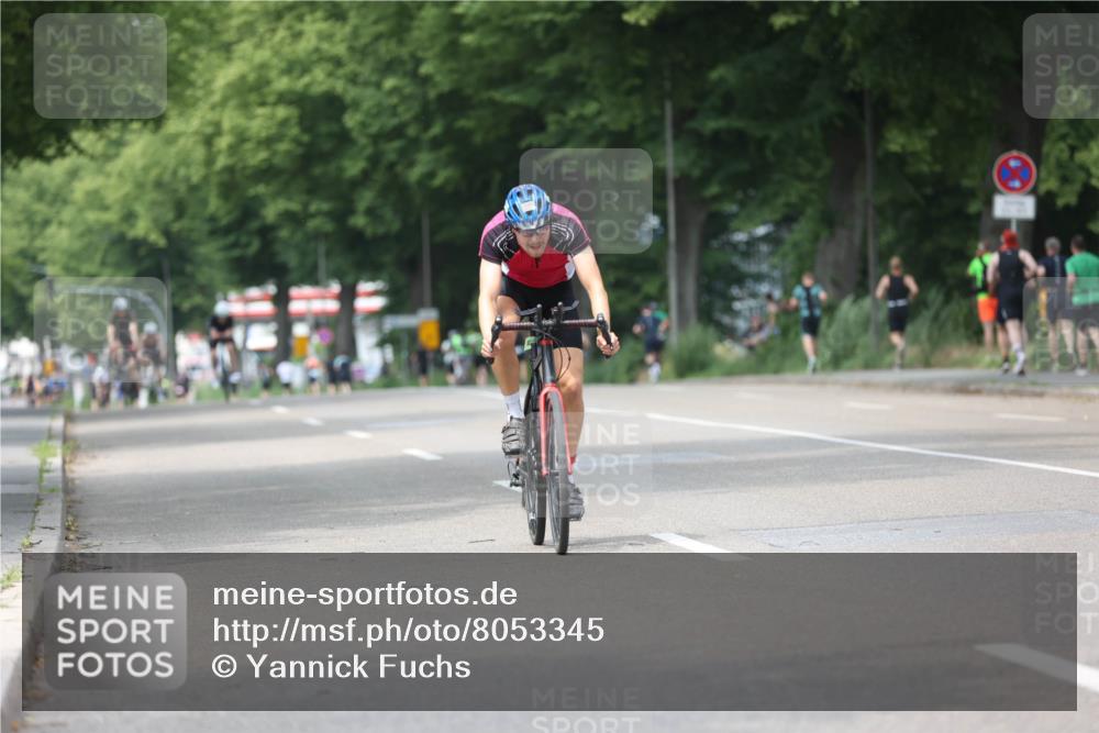 15.06.2025 - 7 Türme Triathlon Yannick Fuchs http://msf.ph/oto/8053345 15.06.2025 13:40:40 Radfahren  meine-sportfotos.de