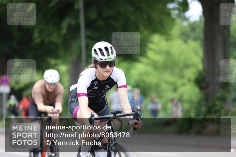 15.06.2025 - 7 Türme Triathlon Yannick Fuchs http://msf.ph/oto/8053478 15.06.2025 13:42:37 Radfahren  meine-sportfotos.de