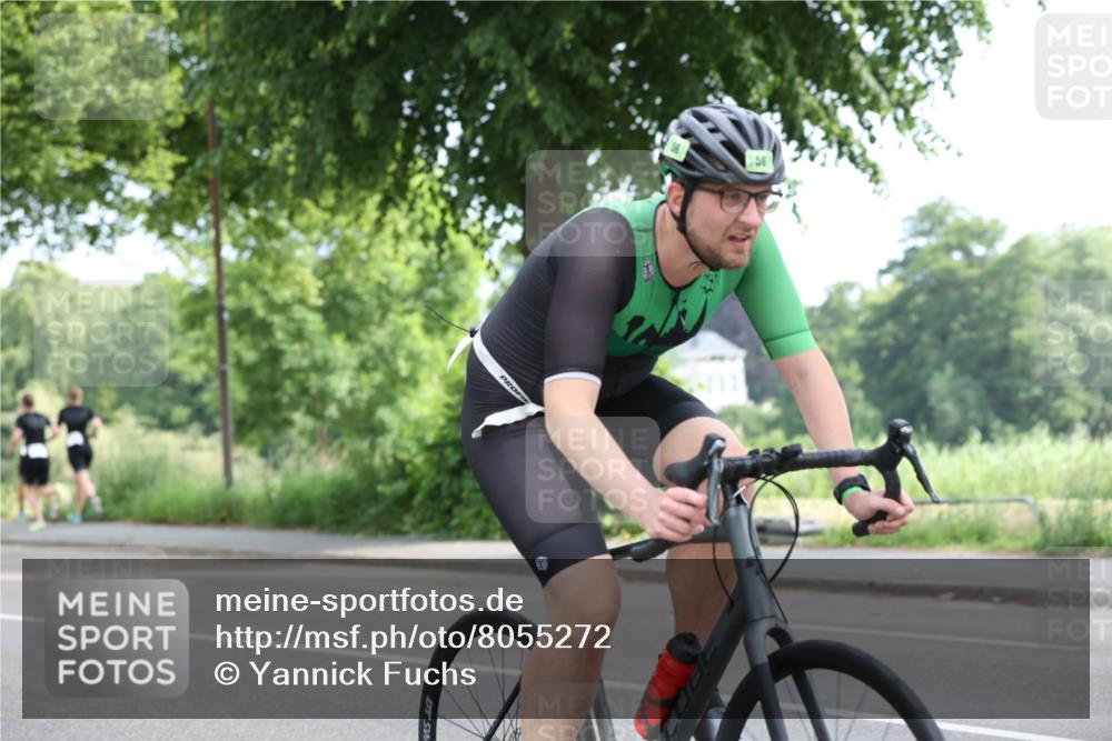 15.06.2025 - 7 Türme Triathlon Yannick Fuchs http://msf.ph/oto/8055272 15.06.2025 09:56:08 Radfahren  meine-sportfotos.de