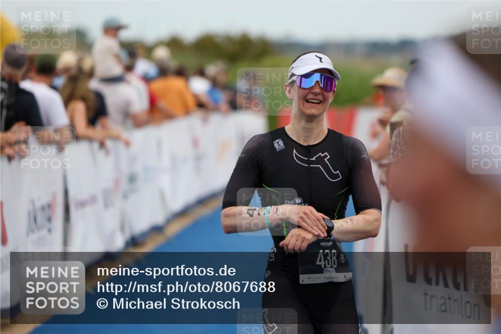 22.06.2025 - Viking Triathlon Michael Strokosch http://msf.ph/oto/8067688 22.06.2025 15:03:56 Ziel 438 meine-sportfotos.de