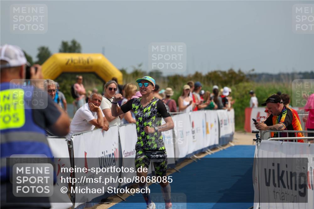 22.06.2025 - Viking Triathlon Michael Strokosch http://msf.ph/oto/8068085 22.06.2025 14:19:50 Ziel 368 meine-sportfotos.de