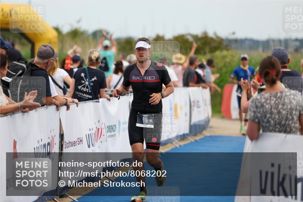 22.06.2025 - Viking Triathlon Michael Strokosch http://msf.ph/oto/8068202 22.06.2025 15:07:26 Ziel 80 meine-sportfotos.de
