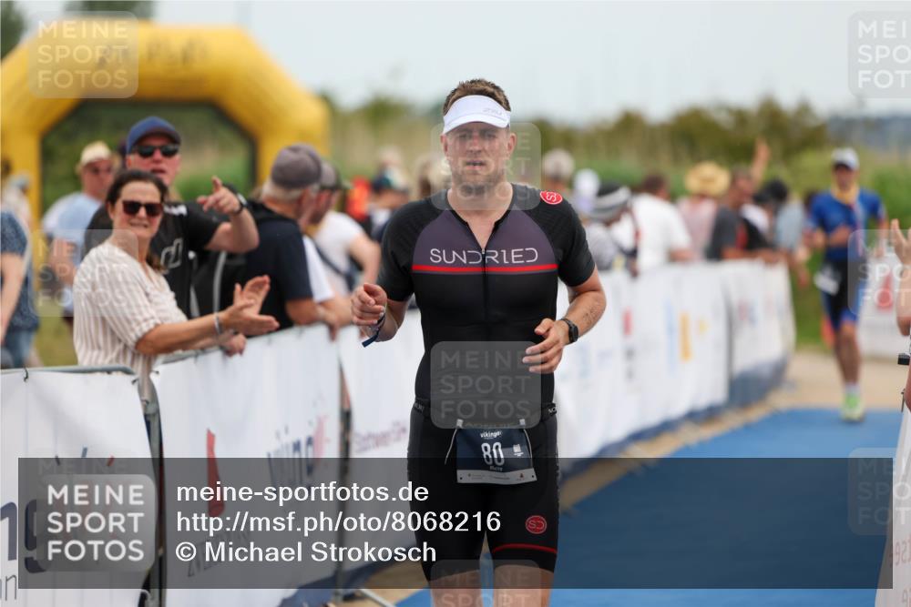 22.06.2025 - Viking Triathlon Michael Strokosch http://msf.ph/oto/8068216 22.06.2025 15:07:27 Ziel 80 meine-sportfotos.de