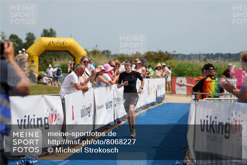 22.06.2025 - Viking Triathlon Michael Strokosch http://msf.ph/oto/8068227 22.06.2025 14:21:29 Ziel 10 meine-sportfotos.de