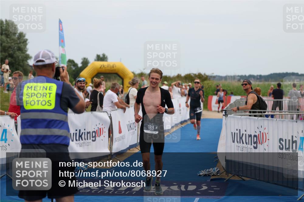 22.06.2025 - Viking Triathlon Michael Strokosch http://msf.ph/oto/8068927 22.06.2025 14:33:47 Ziel 152, 189 meine-sportfotos.de