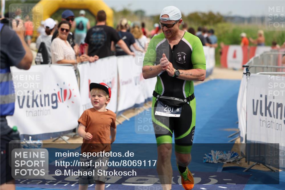22.06.2025 - Viking Triathlon Michael Strokosch http://msf.ph/oto/8069117 22.06.2025 15:14:34 Ziel 281 meine-sportfotos.de