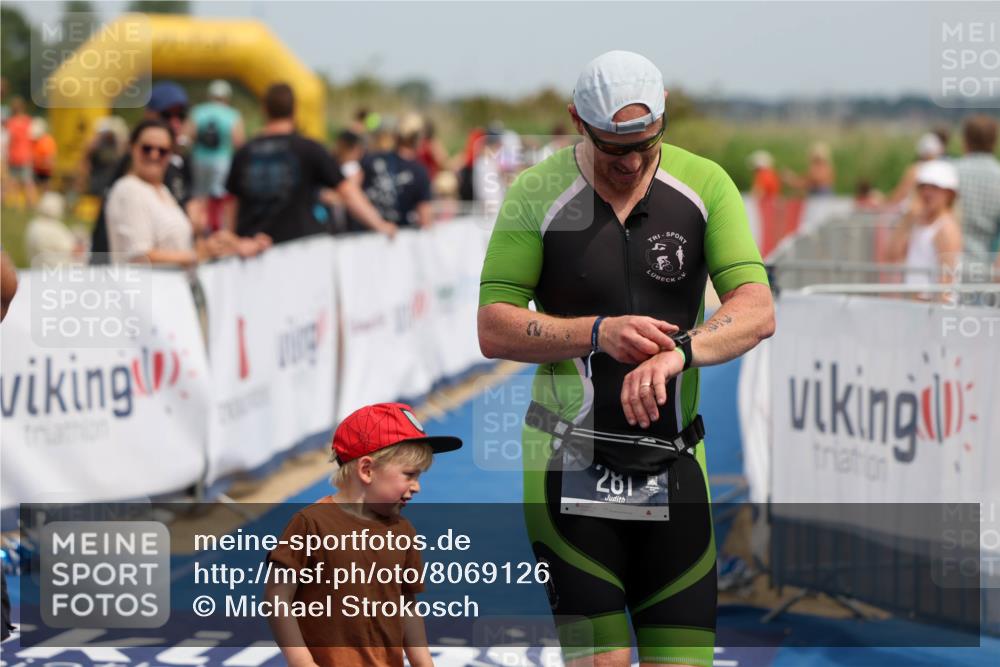 22.06.2025 - Viking Triathlon Michael Strokosch http://msf.ph/oto/8069126 22.06.2025 15:14:35 Ziel 281 meine-sportfotos.de