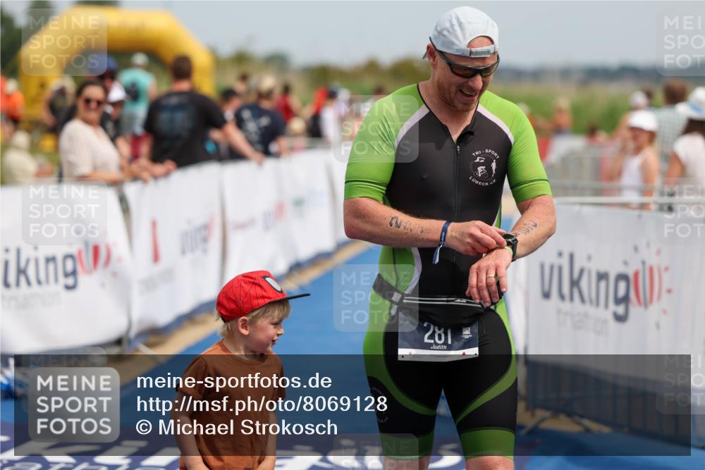 22.06.2025 - Viking Triathlon Michael Strokosch http://msf.ph/oto/8069128 22.06.2025 15:14:35 Ziel 281 meine-sportfotos.de