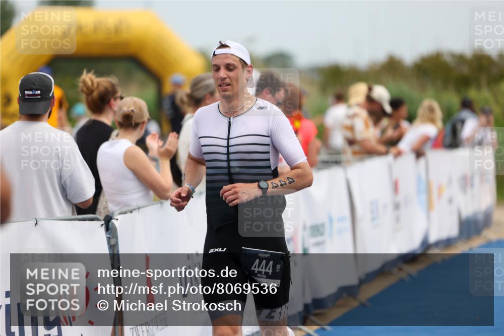 22.06.2025 - Viking Triathlon Michael Strokosch http://msf.ph/oto/8069536 22.06.2025 14:40:44 Ziel 444 meine-sportfotos.de