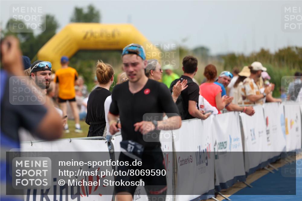 22.06.2025 - Viking Triathlon Michael Strokosch http://msf.ph/oto/8069590 22.06.2025 14:41:41 Ziel 87 meine-sportfotos.de