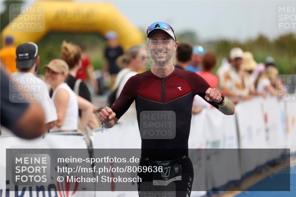 22.06.2025 - Viking Triathlon Michael Strokosch http://msf.ph/oto/8069636 22.06.2025 14:41:59 Ziel 527 meine-sportfotos.de