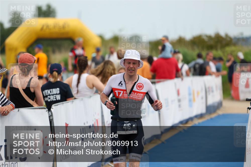 22.06.2025 - Viking Triathlon Michael Strokosch http://msf.ph/oto/8069913 22.06.2025 14:49:09 Ziel 416 meine-sportfotos.de