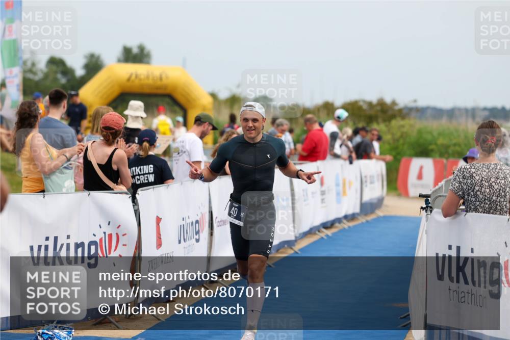 22.06.2025 - Viking Triathlon Michael Strokosch http://msf.ph/oto/8070171 22.06.2025 14:53:06 Ziel 40 meine-sportfotos.de
