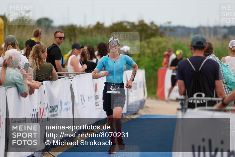 22.06.2025 - Viking Triathlon Michael Strokosch http://msf.ph/oto/8070231 22.06.2025 15:24:17 Ziel 495 meine-sportfotos.de