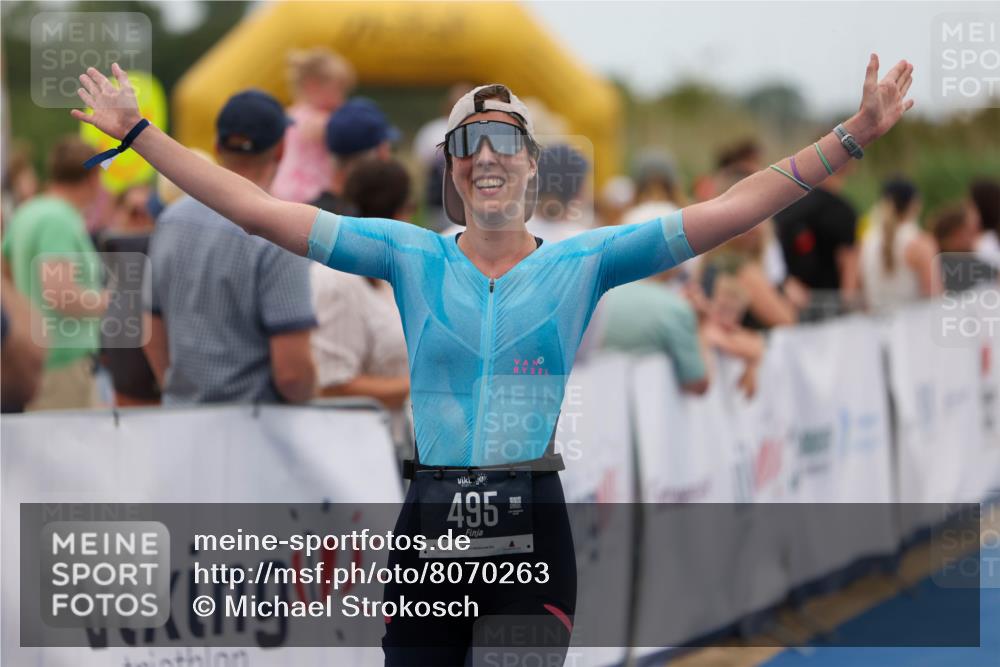 22.06.2025 - Viking Triathlon Michael Strokosch http://msf.ph/oto/8070263 22.06.2025 15:24:20 Ziel 495 meine-sportfotos.de