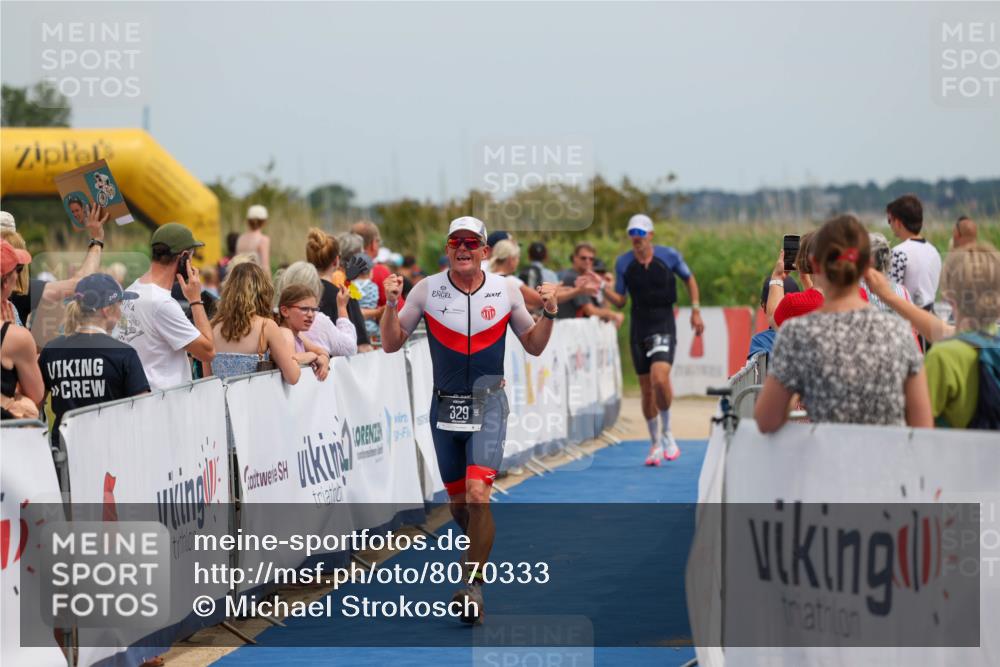22.06.2025 - Viking Triathlon Michael Strokosch http://msf.ph/oto/8070333 22.06.2025 14:53:44 Ziel 329 meine-sportfotos.de