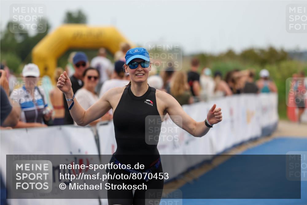 22.06.2025 - Viking Triathlon Michael Strokosch http://msf.ph/oto/8070453 22.06.2025 15:24:58 Ziel 200 meine-sportfotos.de