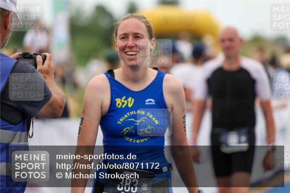 22.06.2025 - Viking Triathlon Michael Strokosch http://msf.ph/oto/8071172 22.06.2025 15:27:25 Ziel 110, 383, 507 meine-sportfotos.de
