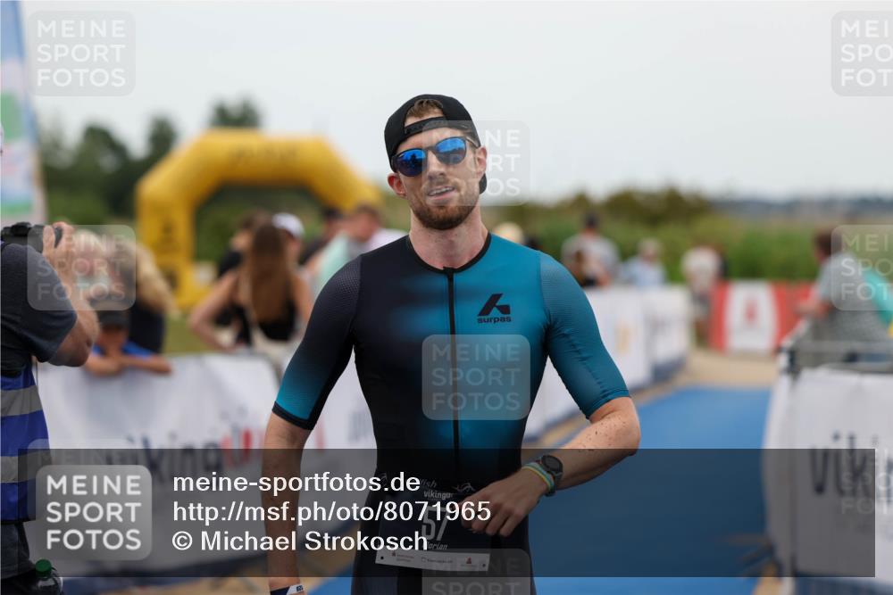 22.06.2025 - Viking Triathlon Michael Strokosch http://msf.ph/oto/8071965 22.06.2025 15:33:53 Ziel 57 meine-sportfotos.de