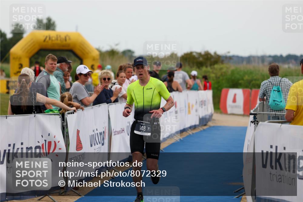 22.06.2025 - Viking Triathlon Michael Strokosch http://msf.ph/oto/8072329 22.06.2025 15:36:48 Ziel 148 meine-sportfotos.de