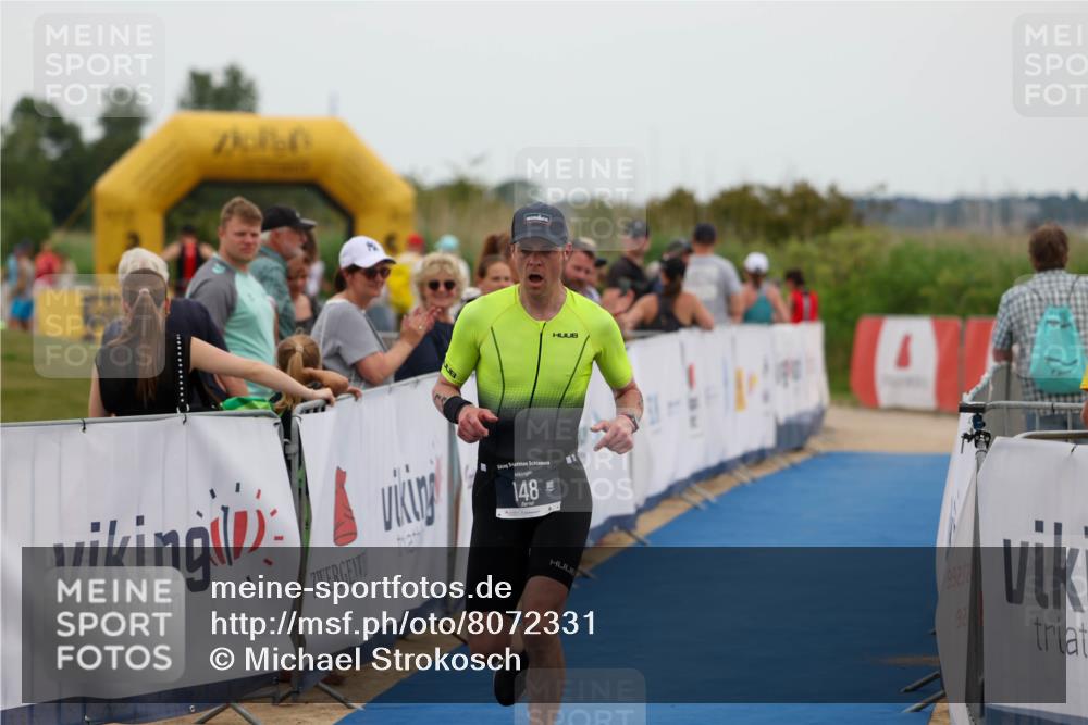 22.06.2025 - Viking Triathlon Michael Strokosch http://msf.ph/oto/8072331 22.06.2025 15:36:48 Ziel 148 meine-sportfotos.de