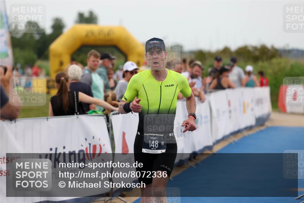 22.06.2025 - Viking Triathlon Michael Strokosch http://msf.ph/oto/8072336 22.06.2025 15:36:49 Ziel 148 meine-sportfotos.de