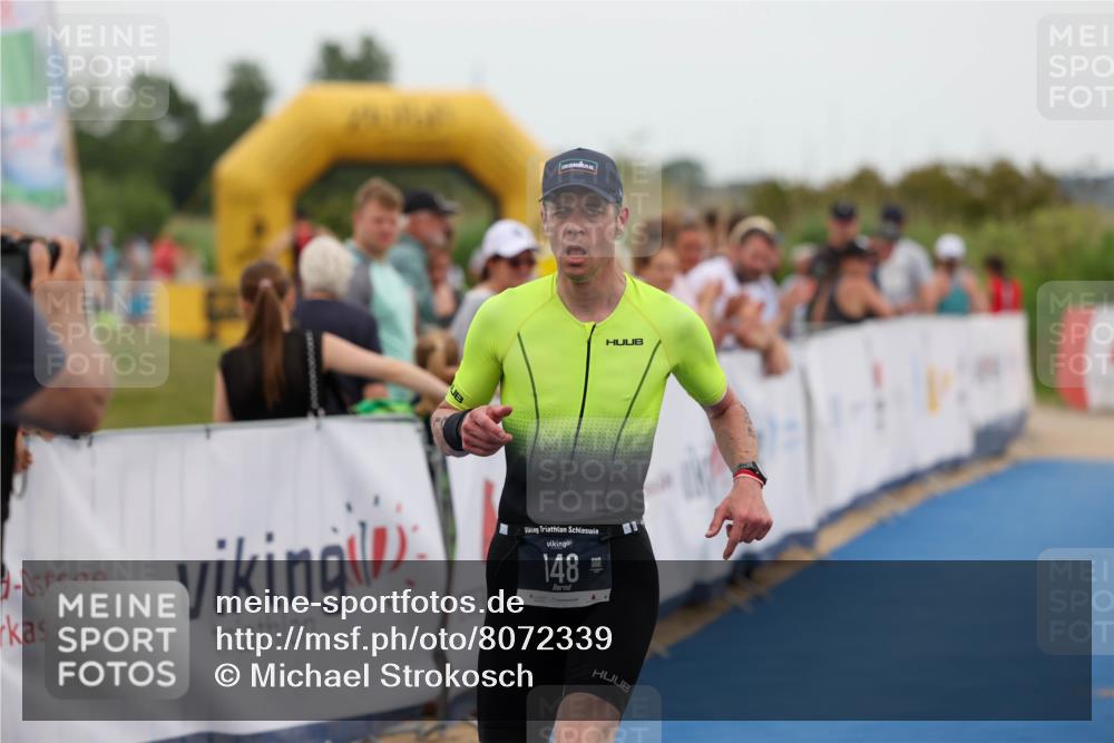22.06.2025 - Viking Triathlon Michael Strokosch http://msf.ph/oto/8072339 22.06.2025 15:36:49 Ziel 148 meine-sportfotos.de