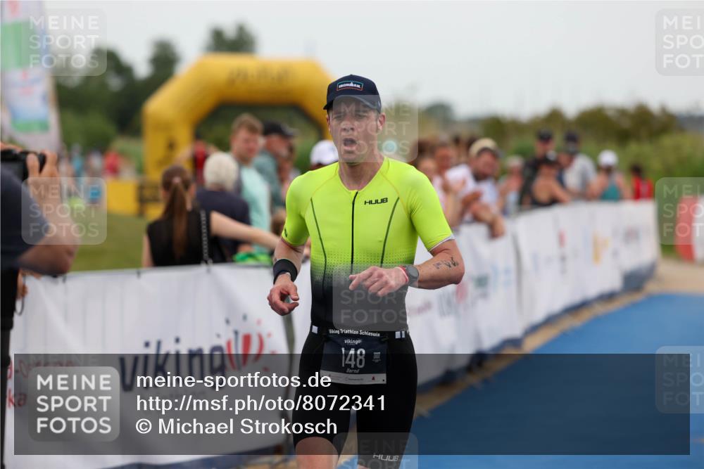 22.06.2025 - Viking Triathlon Michael Strokosch http://msf.ph/oto/8072341 22.06.2025 15:36:49 Ziel 148 meine-sportfotos.de