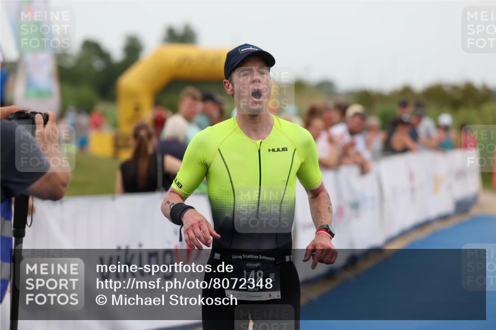 22.06.2025 - Viking Triathlon Michael Strokosch http://msf.ph/oto/8072348 22.06.2025 15:36:50 Ziel 148 meine-sportfotos.de