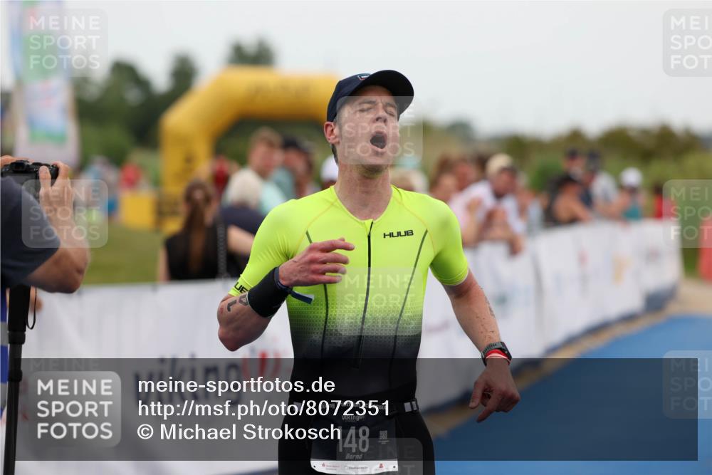 22.06.2025 - Viking Triathlon Michael Strokosch http://msf.ph/oto/8072351 22.06.2025 15:36:50 Ziel 148 meine-sportfotos.de