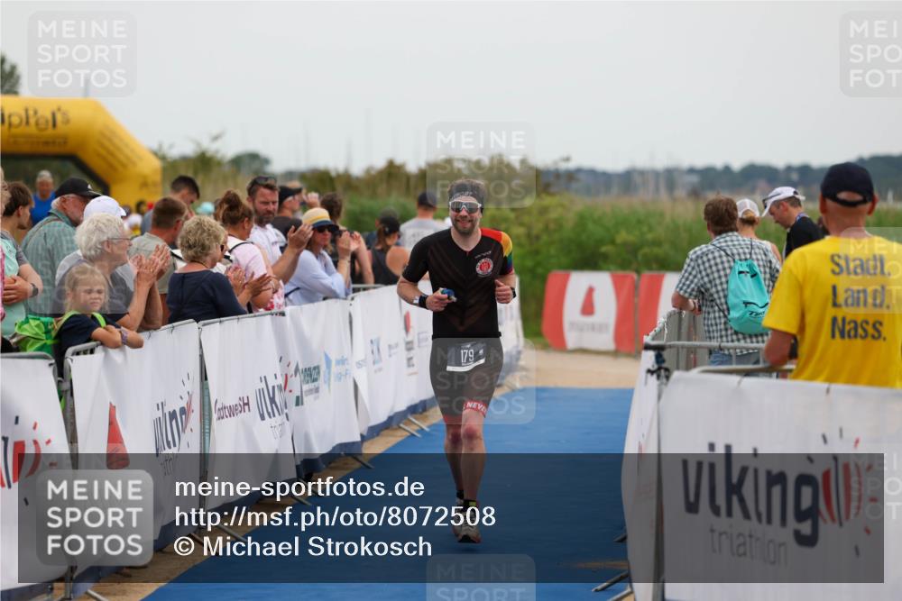 22.06.2025 - Viking Triathlon Michael Strokosch http://msf.ph/oto/8072508 22.06.2025 15:38:33 Ziel 179 meine-sportfotos.de