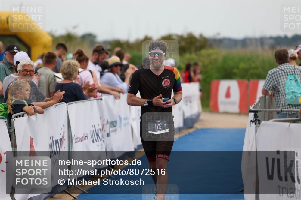 22.06.2025 - Viking Triathlon Michael Strokosch http://msf.ph/oto/8072516 22.06.2025 15:38:34 Ziel 179 meine-sportfotos.de