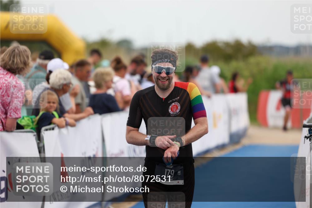 22.06.2025 - Viking Triathlon Michael Strokosch http://msf.ph/oto/8072531 22.06.2025 15:38:35 Ziel 179 meine-sportfotos.de