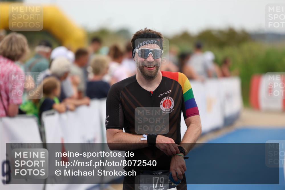 22.06.2025 - Viking Triathlon Michael Strokosch http://msf.ph/oto/8072540 22.06.2025 15:38:36 Ziel 179 meine-sportfotos.de
