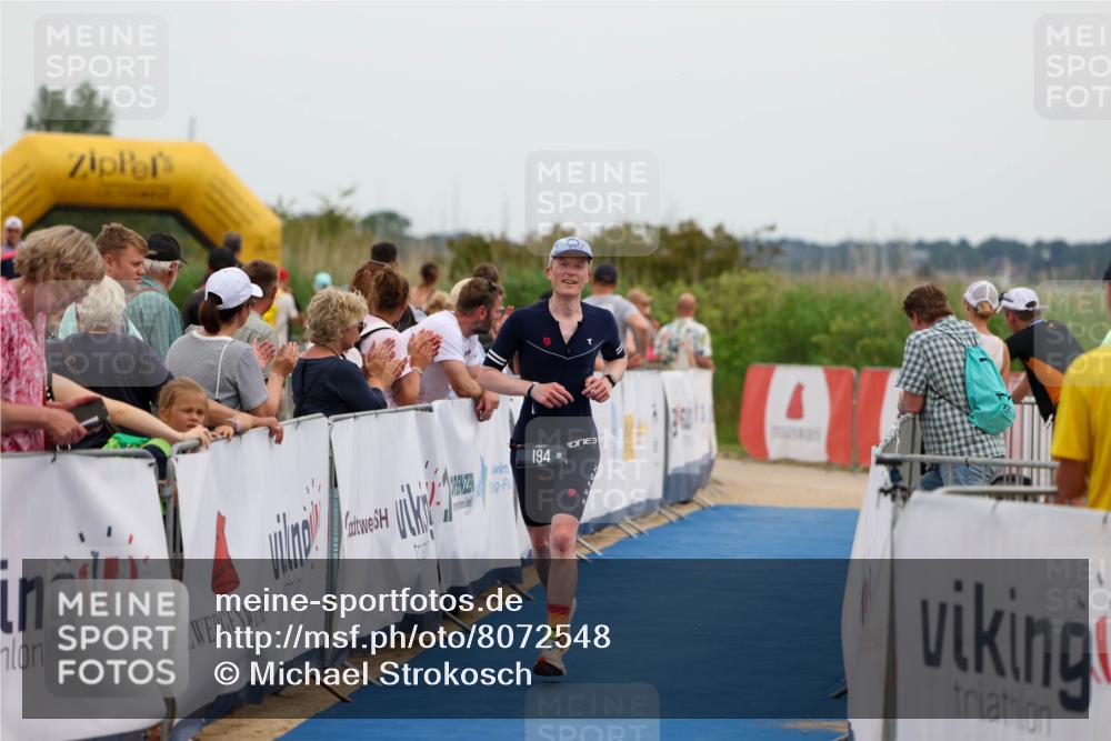 22.06.2025 - Viking Triathlon Michael Strokosch http://msf.ph/oto/8072548 22.06.2025 15:38:57 Ziel 194 meine-sportfotos.de