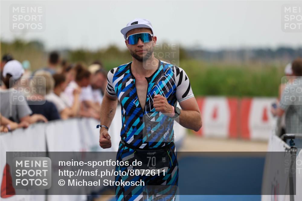 22.06.2025 - Viking Triathlon Michael Strokosch http://msf.ph/oto/8072611 22.06.2025 15:39:10 Ziel 70 meine-sportfotos.de