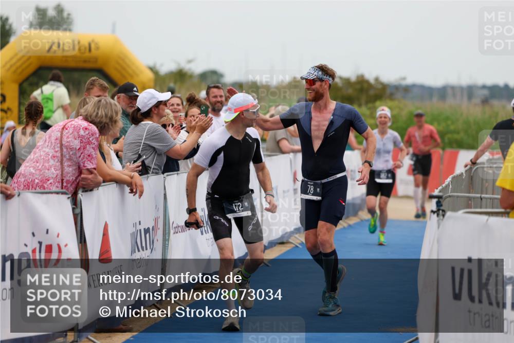 22.06.2025 - Viking Triathlon Michael Strokosch http://msf.ph/oto/8073034 22.06.2025 15:42:16 Ziel 78, 172, 182 meine-sportfotos.de