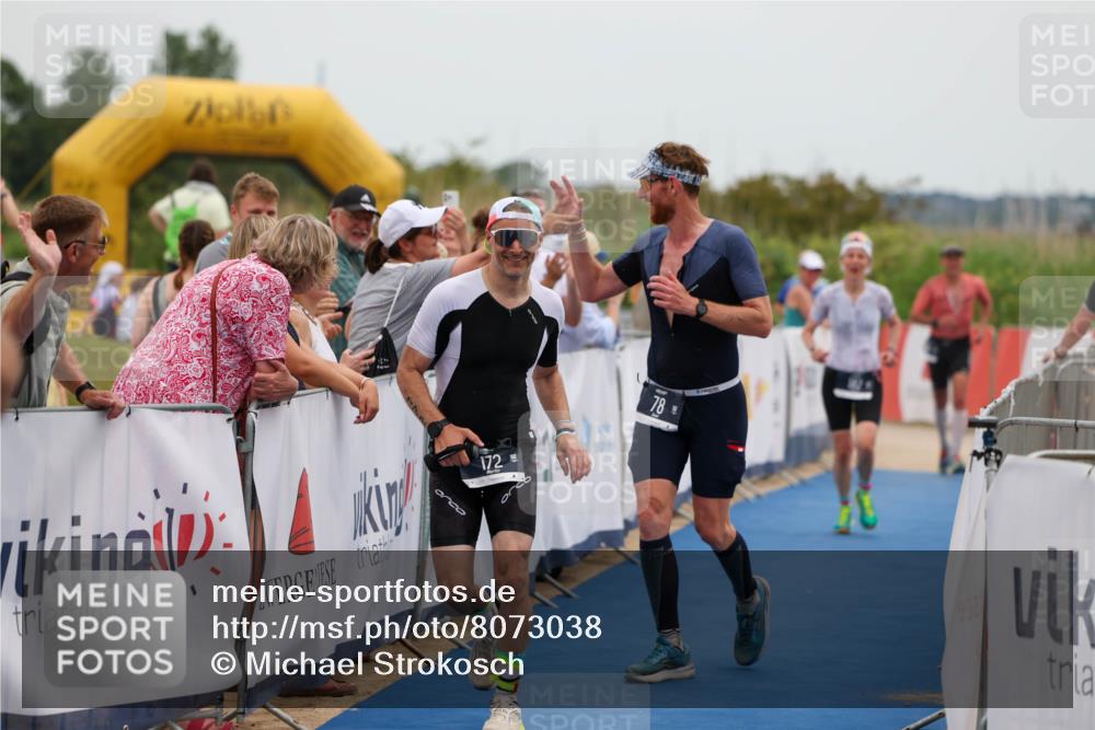 22.06.2025 - Viking Triathlon Michael Strokosch http://msf.ph/oto/8073038 22.06.2025 15:42:17 Ziel 78, 172, 182 meine-sportfotos.de