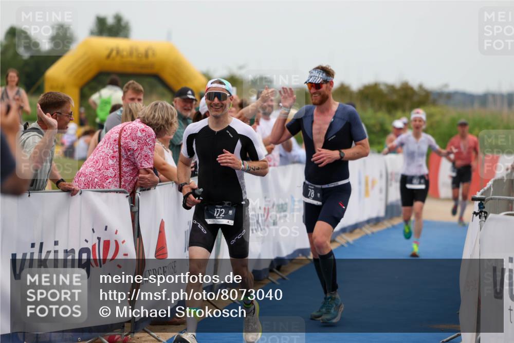 22.06.2025 - Viking Triathlon Michael Strokosch http://msf.ph/oto/8073040 22.06.2025 15:42:17 Ziel 78, 172, 182 meine-sportfotos.de