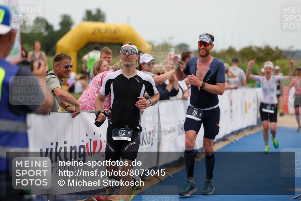 22.06.2025 - Viking Triathlon Michael Strokosch http://msf.ph/oto/8073045 22.06.2025 15:42:17 Ziel 78, 172, 182 meine-sportfotos.de