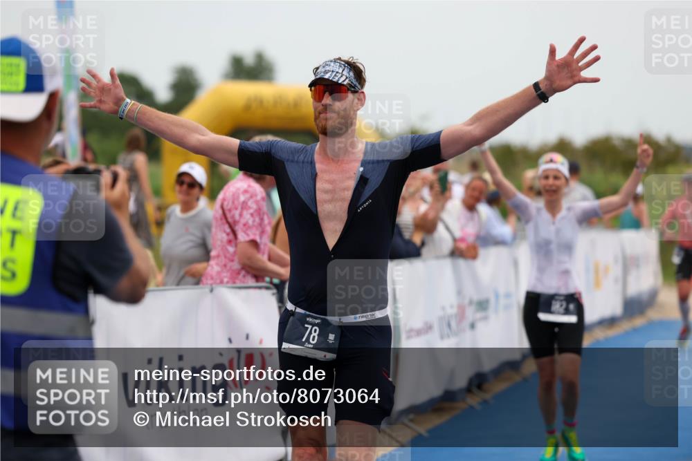 22.06.2025 - Viking Triathlon Michael Strokosch http://msf.ph/oto/8073064 22.06.2025 15:42:20 Ziel 64, 78, 172, 182 meine-sportfotos.de