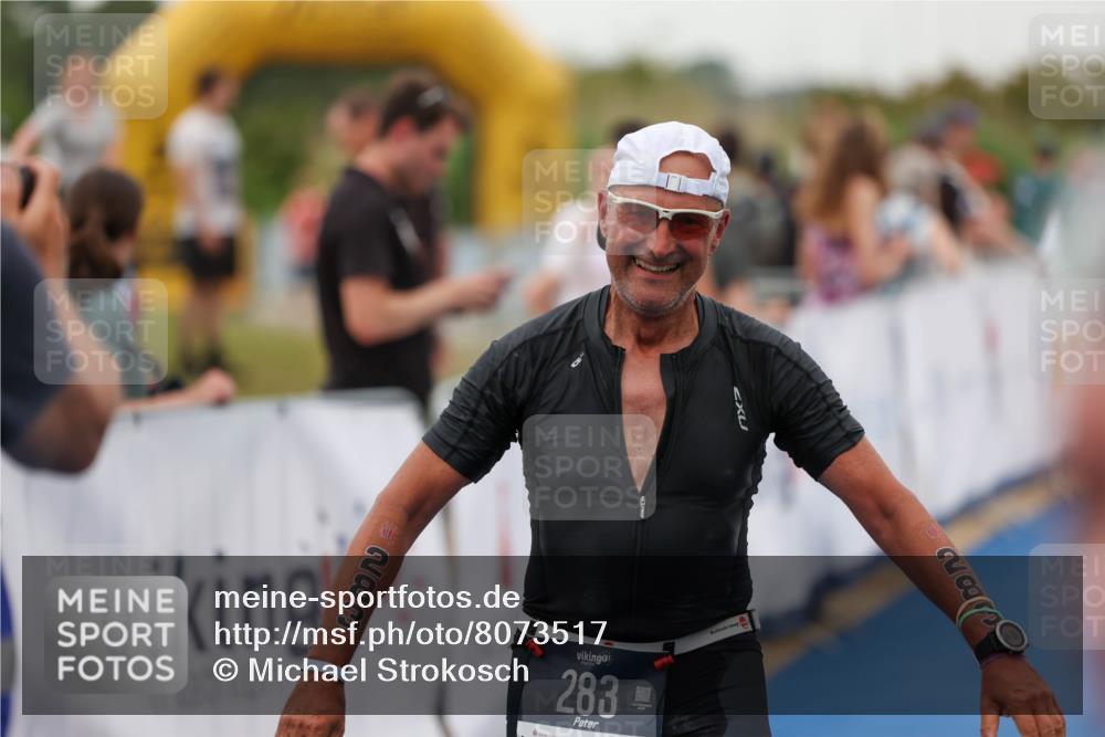 22.06.2025 - Viking Triathlon Michael Strokosch http://msf.ph/oto/8073517 22.06.2025 16:02:41 Ziel 102, 283 meine-sportfotos.de