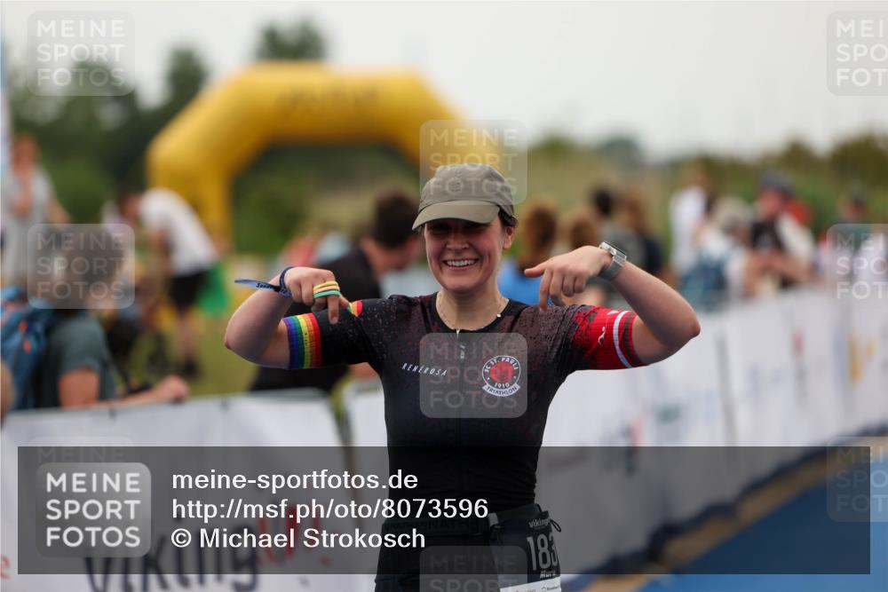 22.06.2025 - Viking Triathlon Michael Strokosch http://msf.ph/oto/8073596 22.06.2025 16:02:59 Ziel 183, 403 meine-sportfotos.de