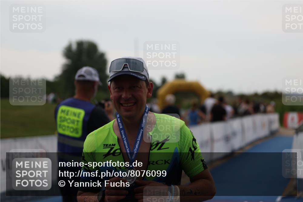 22.06.2025 - Viking Triathlon Yannick Fuchs http://msf.ph/oto/8076099 22.06.2025 16:22:18 Ziel  meine-sportfotos.de