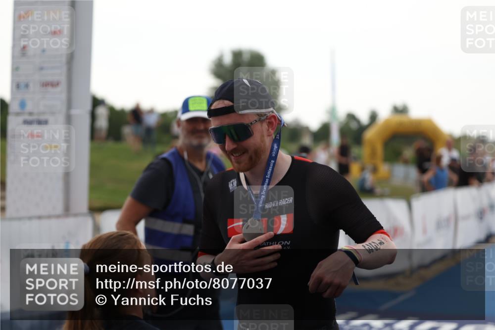 22.06.2025 - Viking Triathlon Yannick Fuchs http://msf.ph/oto/8077037 22.06.2025 16:25:55 Ziel  meine-sportfotos.de