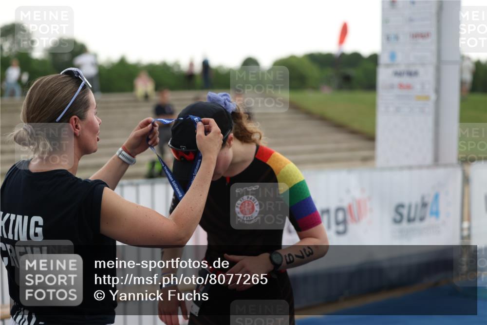 22.06.2025 - Viking Triathlon Yannick Fuchs http://msf.ph/oto/8077265 22.06.2025 16:26:53 Ziel  meine-sportfotos.de