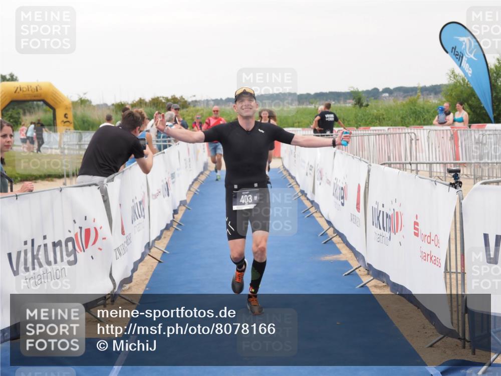 22.06.2025 - Viking Triathlon MichiJ http://msf.ph/oto/8078166 22.06.2025 16:03:03 Ziel 403, 650 meine-sportfotos.de