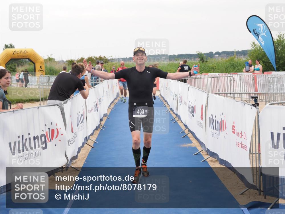 22.06.2025 - Viking Triathlon MichiJ http://msf.ph/oto/8078179 22.06.2025 16:03:03 Ziel 403, 650 meine-sportfotos.de