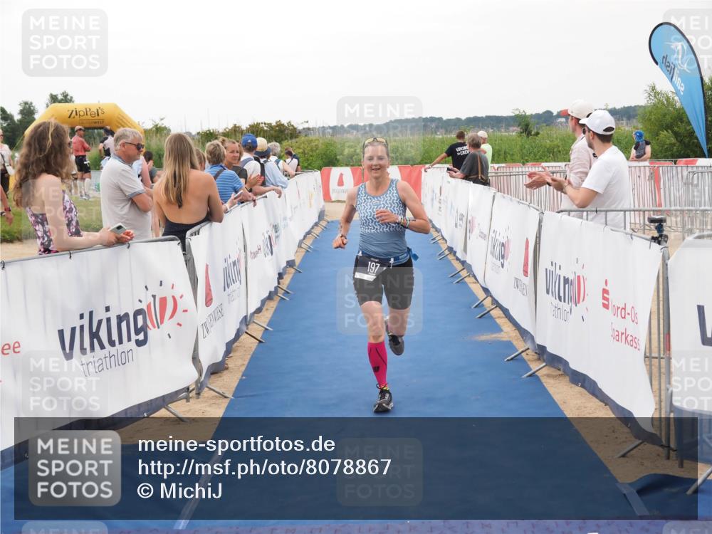 22.06.2025 - Viking Triathlon MichiJ http://msf.ph/oto/8078867 22.06.2025 15:56:02 Ziel 197 meine-sportfotos.de